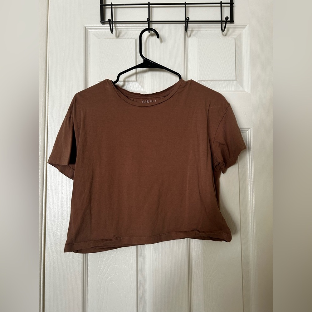 Brown Crop Top